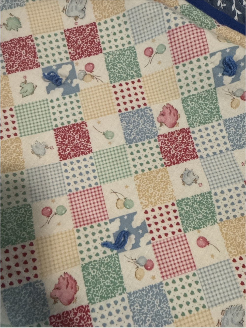 VTG Handmade Baby Blanket Double Sided - Picture 7 of 7